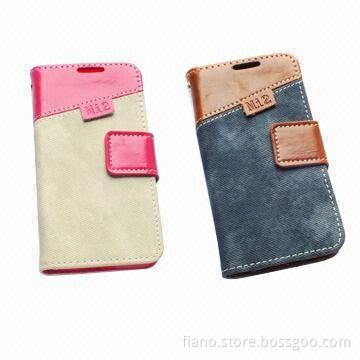 Colorful Book Style Mobile Cases for Samsung S4, Comes in Various Colors